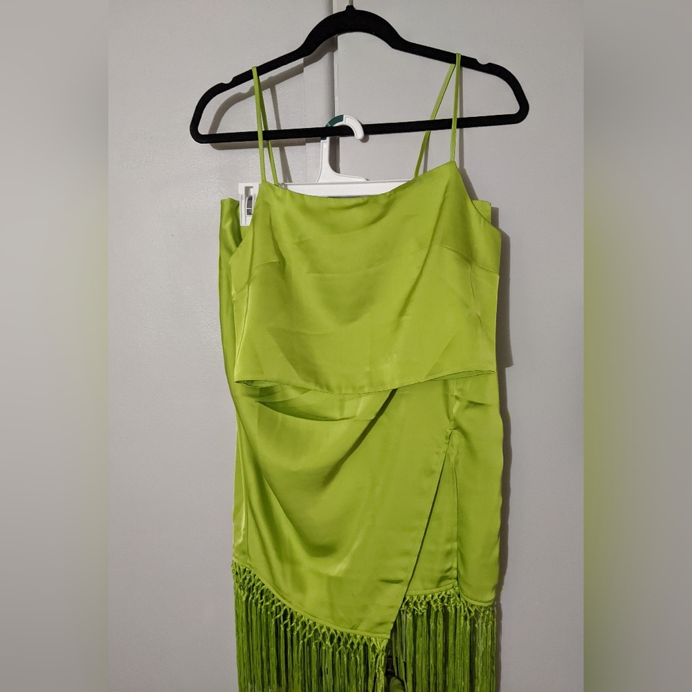 Rachel Zoe 2 piece fringe skirt set